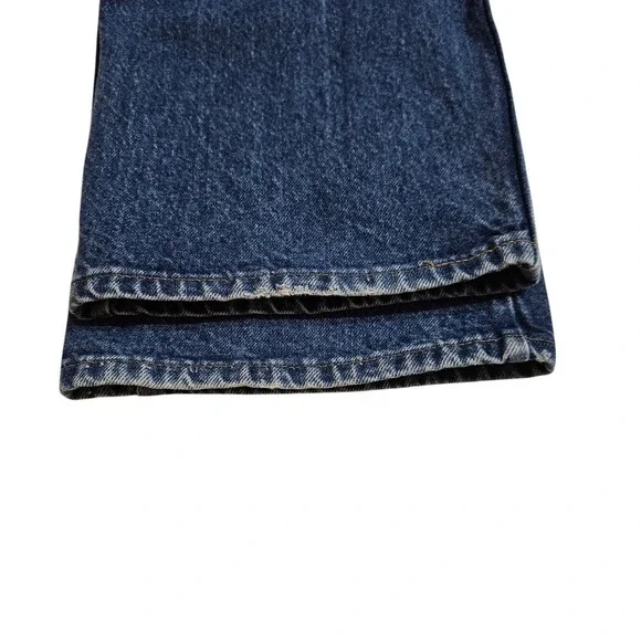 VTG Levi's 517 Bootcut Jeans Orange Tab Dark Wash Denim W42 L34 Made in USA - Picture 13 of 16